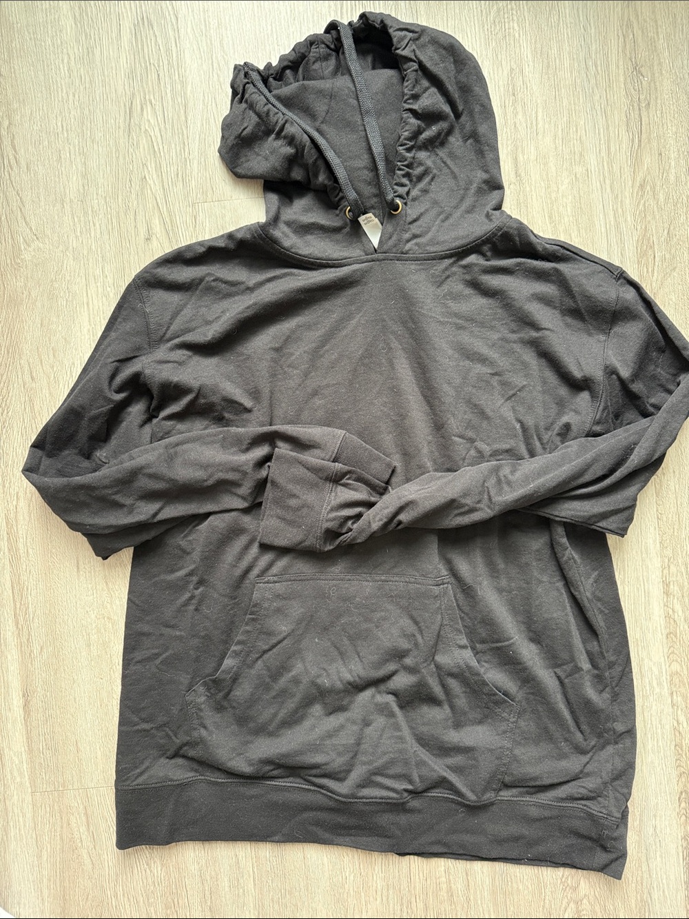 Men's Dark Black Next Level Hooded Pullover Sweatshirt